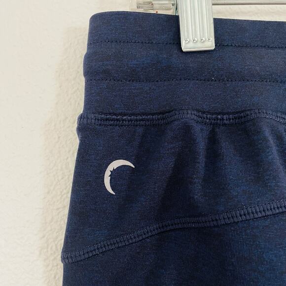 Zyia Active Cozy Jogger Pants Pull On Size Large Drawstring Navy Blue Athleisure - Picture 5 of 7